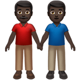 TWO MEN HOLDING HANDS (dark)