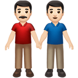 TWO MEN HOLDING HANDS (light)