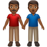 TWO MEN HOLDING HANDS (medium-dark)