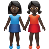 TWO WOMEN HOLDING HANDS (dark)