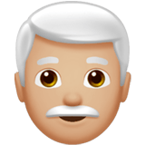 MAN: WHITE HAIR (medium-light)