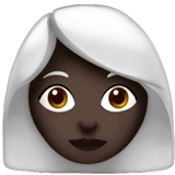 WOMAN: WHITE HAIR (dark)