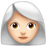 WOMAN: WHITE HAIR (light)