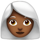 WOMAN: WHITE HAIR (medium-dark)