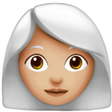 WOMAN: WHITE HAIR (medium-light)