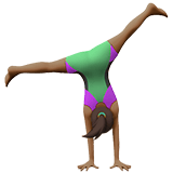 WOMAN CARTWHEELING (medium-dark)