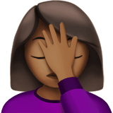 WOMAN FACEPALMING (medium-dark)