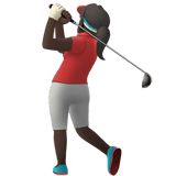 WOMAN GOLFING (dark)