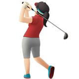 WOMAN GOLFING (light)