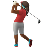 WOMAN GOLFING (medium-dark)