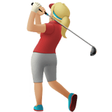 WOMAN GOLFING (medium-light)