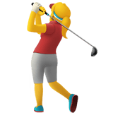 Woman Golfing