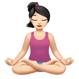 WOMAN IN LOTUS POSITION (light)