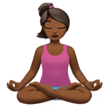 WOMAN IN LOTUS POSITION (medium-dark)