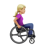 WOMAN IN MANUAL WHEELCHAIR FACING RIGHT (medium-light)