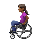 WOMAN IN MANUAL WHEELCHAIR (medium-dark)