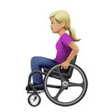 WOMAN IN MANUAL WHEELCHAIR (medium-light)