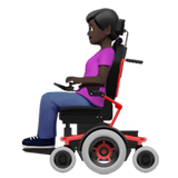 WOMAN IN MOTORIZED WHEELCHAIR (dark)