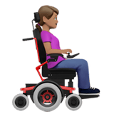 WOMAN IN MOTORIZED WHEELCHAIR FACING RIGHT (medium)