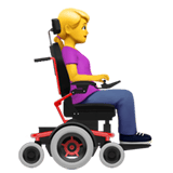 Woman In Motorized Wheelchair Facing Right