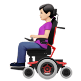 WOMAN IN MOTORIZED WHEELCHAIR (light)