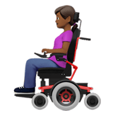 WOMAN IN MOTORIZED WHEELCHAIR (medium-dark)