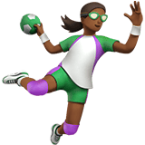 WOMAN PLAYING HANDBALL (medium-dark)