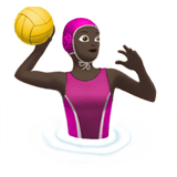 WOMAN PLAYING WATER POLO (dark)