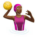 WOMAN PLAYING WATER POLO (medium-dark)