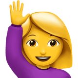 Woman Raising Hand