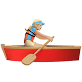 WOMAN ROWING BOAT (medium-light)