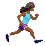 WOMAN RUNNING FACING RIGHT (medium-dark)