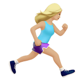 WOMAN RUNNING FACING RIGHT (medium-light)