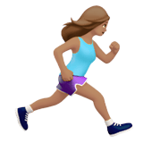 WOMAN RUNNING FACING RIGHT (medium)