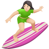 WOMAN SURFING (light)