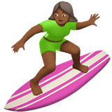 WOMAN SURFING (medium-dark)