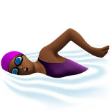 WOMAN SWIMMING (medium-dark)