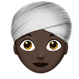 WOMAN WEARING TURBAN (dark)