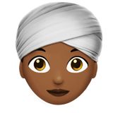 WOMAN WEARING TURBAN (medium-dark)