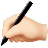 WRITING HAND (light)